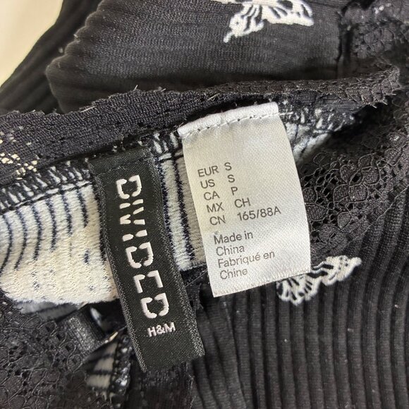 Divided Y2K Style Babydoll Butterfly Print Crop Size Small - Picture 7 of 8